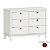 Cômoda Cromo Prisma Kurve - 6 Gavetas - Branco Fosco Com Puxadores Coloridos - Imagem 3
