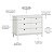 Cômoda Cromo Prisma Kurve - 6 Gavetas - Branco Fosco Com Puxadores Coloridos - Imagem 6