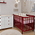 Conjunto - Berço 2 Em 1 Kurve + Cômoda 6 Gavetas - Vermelho Cherry - Imagem 2
