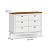 Conjunto - Berço 2 Em 1 Kurve + Cômoda 6 Gavetas - Branco Com Nogueira - Imagem 9