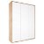 Guarda-Roupa Infantil 3 Portas Wood - Branco/Carvalho Treviso - Imagem 1