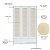 Guarda-Roupa Infantil 3 Portas Fofura - Branco Com Rattan - Imagem 6