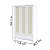Guarda-Roupa Infantil 3 Portas Fofura - Branco Com Rattan - Imagem 7