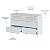Cômoda Infantil 6 Gavetas - Fofura - Branco Com Rattan - Imagem 7