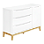 Cômoda Infantil 3 Gavetas e 1 Porta Amor Perfeito - Branco - Imagem 1