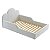 Cama Montessoriana Solteiro Algodão - Off White - Imagem 1