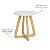 Mesa De Apoio Entrelace - Branco/Nature Wood - Imagem 3
