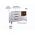 Quarto Completo - Berço 2 Em 1 Capri + Cômoda Capri Com Nicho + Guarda-Roupa White II - Branco/Pés Mel - Imagem 7