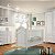 Quarto Completo Paris - Berço 2 Em 1 + Cômoda Com Porta + Guarda-Roupa 3 Portas - Branco - Imagem 2