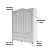 Quarto Completo Paris - Berço 2 Em 1 + Cômoda Com Porta + Guarda-Roupa 3 Portas - Branco - Imagem 10