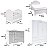 Quarto Completo Paris - Berço 2 Em 1 + Cômoda Com Porta + Guarda-Roupa 3 Portas - Branco - Imagem 4