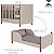 Berço Que Vira Mini Cama 2 Em 1 Olivia - Off White - Imagem 3