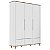 Guarda-Roupa Olívia 3 Portas - Com Pé Quadrado - Branco Com Cinamomo - Imagem 1