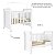 Berço Que Se Transforma Em Mini Cama 2 Em 1 Mirelle - Branco - Imagem 3