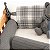 Manta Xadrez 90x90 - Tricot - Cinza New Grey - Imagem 2