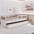 Cama Evolutiva Montessoriana Melissa - Branco Soft/Jequitibá - Imagem 2
