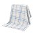 Manta Xadrez 90x90 - Tricot - Azul Blue Sky - Imagem 1