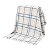 Manta Xadrez 90x90 - Tricot - Azul Canto - Imagem 1