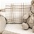 Manta Xadrez 90x90 - Tricot - Bege Buvem - Imagem 2
