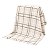 Manta Xadrez 90x90 - Tricot - Bege Buvem - Imagem 1