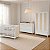 Quarto Completo Fofura - Berço 2 Em 1 + Cõmoda 3 Gavetas + Guarda-Roupa 3 Portas - Branco Com Rattan - Imagem 3