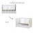 Quarto Completo Fofura - Berço 2 Em 1 + Cõmoda 3 Gavetas + Guarda-Roupa 3 Portas - Branco Com Rattan - Imagem 7