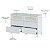 Quarto Completo Fofura - Berço 2 Em 1 + Cõmoda 3 Gavetas + Guarda-Roupa 3 Portas - Branco Com Rattan - Imagem 9