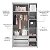 Guarda-Roupa Modulado 3 Portas - Branco/Carvalho Avelã - Imagem 9