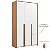 Guarda-Roupa Modulado 3 Portas - Branco/Carvalho Avelã - Imagem 2