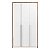 Guarda-Roupa Modulado 3 Portas - Branco/Carvalho Avelã - Imagem 5