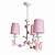 Lustre de Borboleta e Flores - Branco e Rosa - Imagem 1