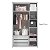 Guarda-Roupa Modulado 3 Portas - Branco/Nature - Imagem 6