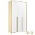 Guarda-Roupa Modulado 3 Portas - Branco/Nature - Imagem 1
