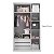 Guarda-Roupa Modulado 3 Portas - Branco/Nature - Imagem 8