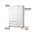 Guarda-Roupa 3 portas Nordic - Branco - Imagem 3