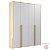 Guarda-Roupa Modulado 4 Portas - Cinza/Nature - Imagem 2