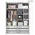 Guarda-Roupa Modulado 4 Portas - Branco/Carvalho Malva - Imagem 8