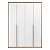 Guarda-Roupa Modulado 4 Portas - Branco/Carvalho Malva - Imagem 5