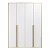 Guarda-Roupa Modulado 4 Portas - Branco/Nature - Imagem 5