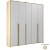Guarda-Roupa Modulado 5 Portas - Cinza/Nature - Imagem 2