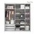 Guarda-Roupa Modulado 5 Portas - Cinza/Nature - Imagem 6