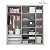 Guarda-Roupa Modulado 5 Portas - Cinza/Nature - Imagem 8