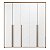 Guarda-Roupa Modulado 5 Portas - Branco/Carvalho Malva - Imagem 4
