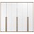 Guarda-Roupa Modulado 6 Portas - Branco/Carvalho Malva - Imagem 4