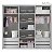 Guarda-Roupa Modulado 6 Portas - Branco/Nature - Imagem 7