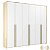 Guarda-Roupa Modulado 6 Portas - Branco/Nature - Imagem 1