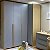 Guarda-Roupa Modulado 4 Portas Em L - Cinza/Nature - Imagem 5