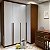 Guarda-Roupa Modulado 4 Portas Em L - Carvalho Malva/Branco - Imagem 4