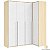 Guarda-Roupa Modulado 4 Portas Em L - Nature/Branco - Imagem 2