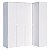 Guarda-Roupa Modulado 4 Portas Em L - Branco - Imagem 1